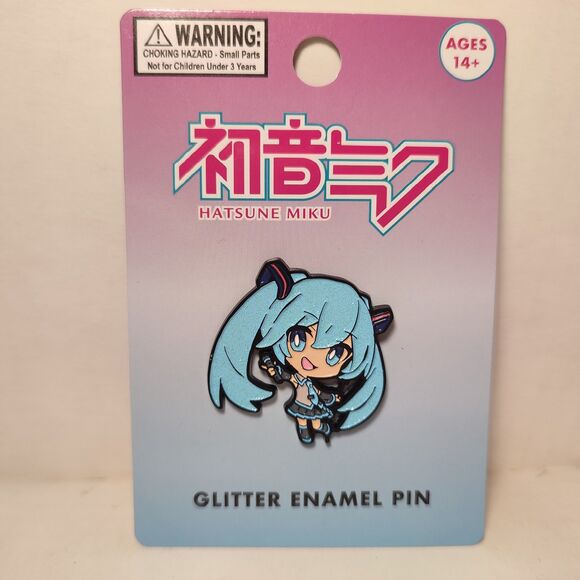 Hatsune Miku Glitter Enamel Pin Official Crypton Collectible Metal Lapel Badge - Picture 2 of 4